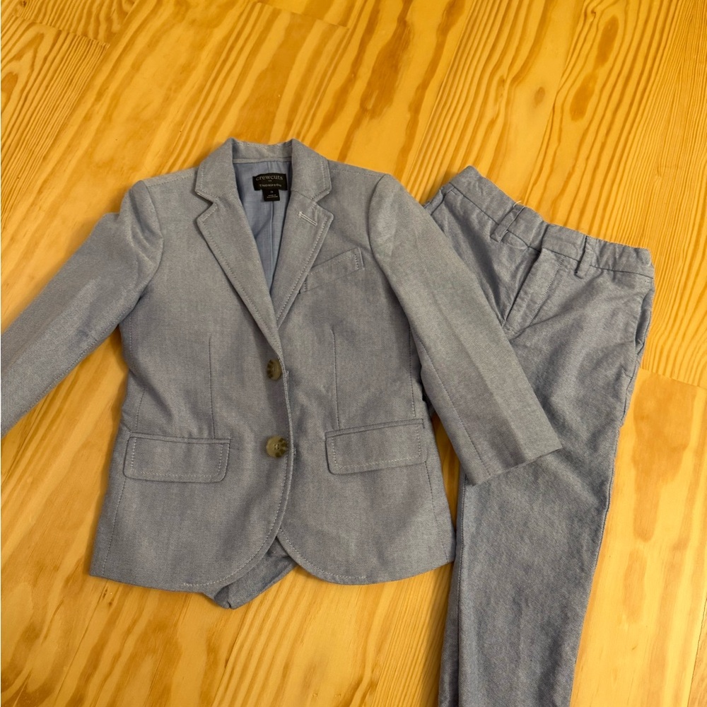 Crewcuts Blue Suit: Blazer and Pants Classic Style